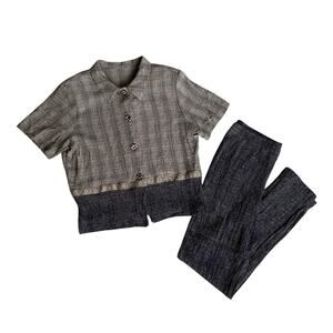Vintage Doncaster Women’s 2-Piece Set Jacket Pants USA Made Sz 14 Rayon Acetate